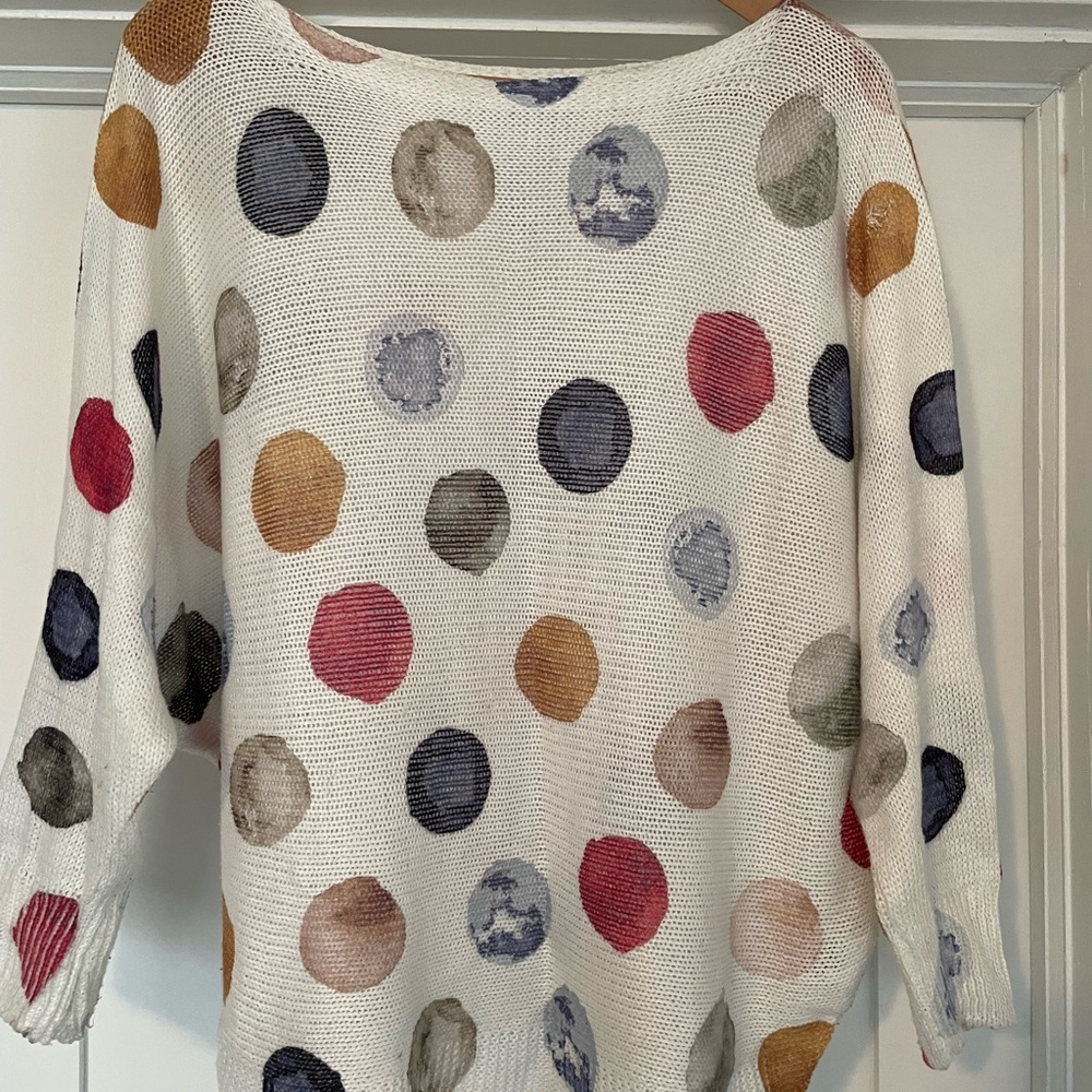 Anna Melani Polka Dot Women's Sweater (S)